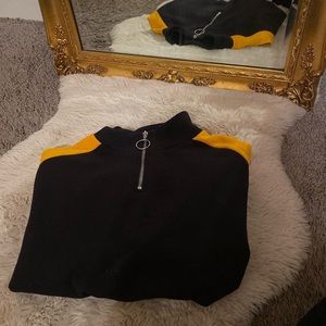 H&M turtleneck quarter zip sweater